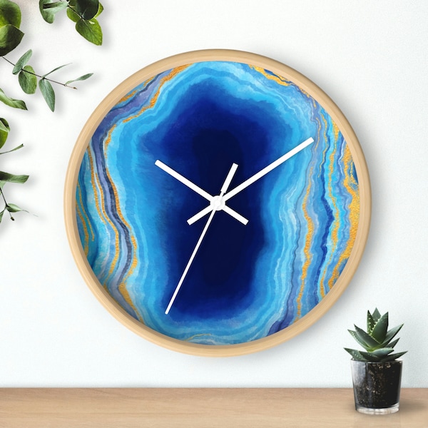 Art d'horloge murale, Abstrait, Coloré, Minimaliste, Décoration d'intérieur, Design d'intérieur, Décoratif, Marbre, Nature, Belle, Cadeau, Cosy, Moderne