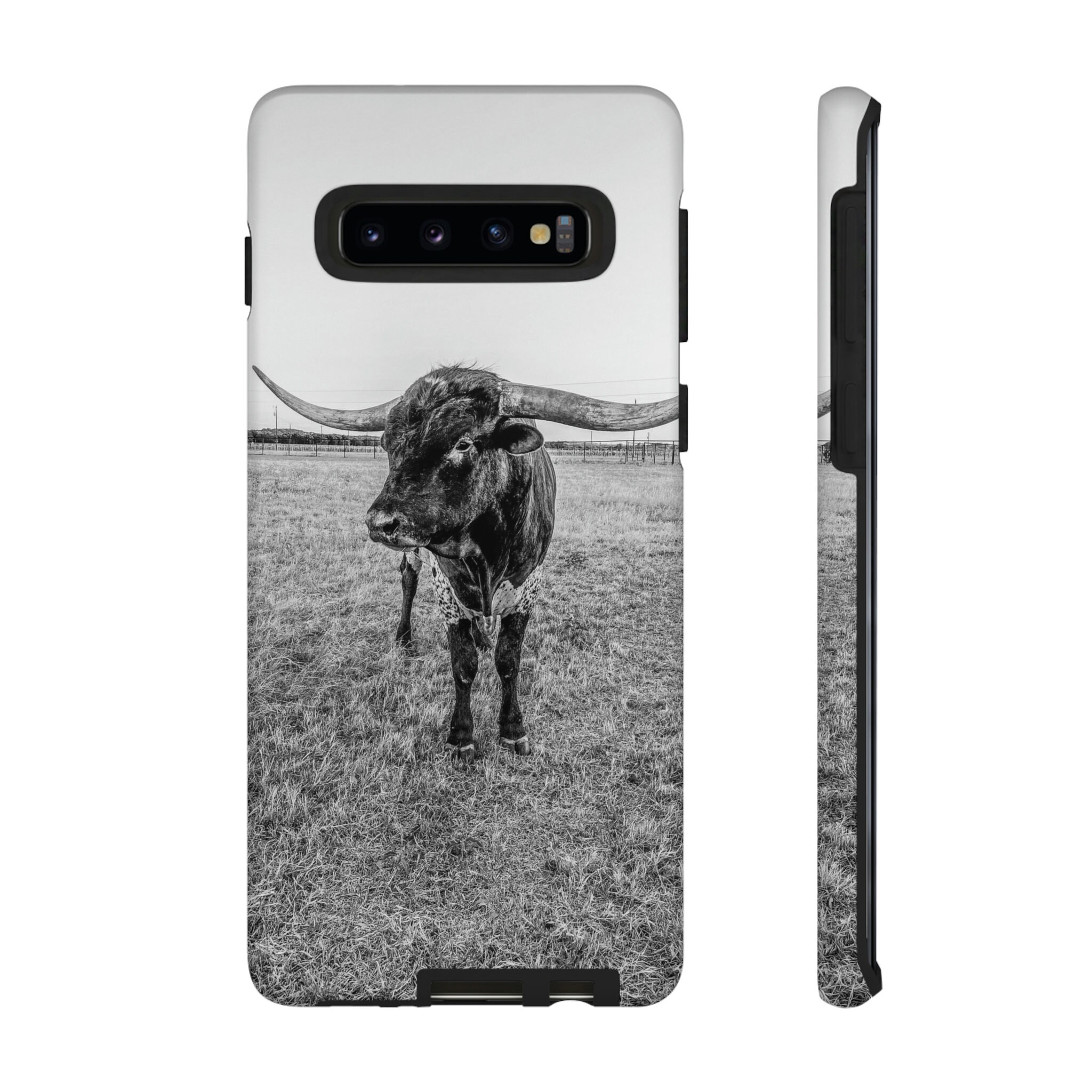 Black and White Longhorn Bull Samsung Tough Cases - Etsy