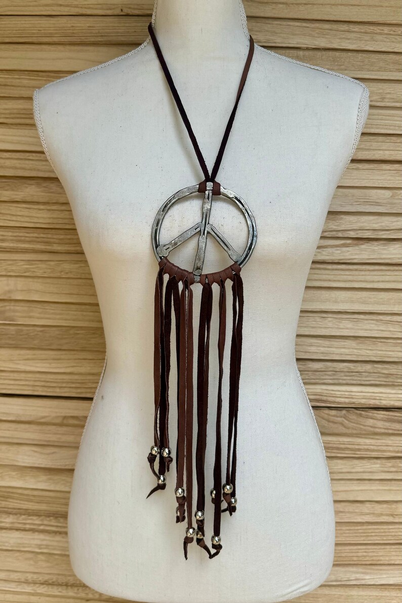 TQ + SS Hammered Peace Sign XL main image 0