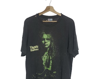 Vintage 90s YNGWIE MALMSTEEN Super Duper Distressed t-shirt