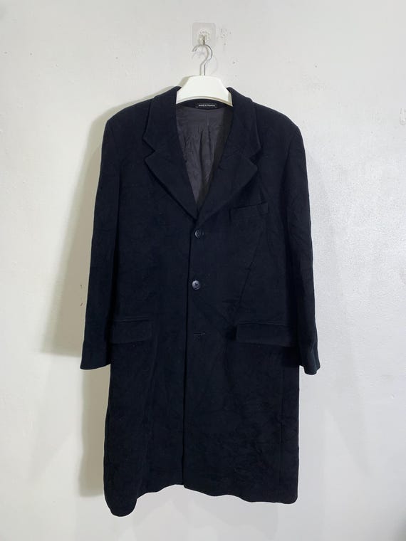 大人も着やすいシンプルファッション Wool Paris Homme B. Agnes 90's Vtg Long Etsy - Jacket ジャケット・アウター