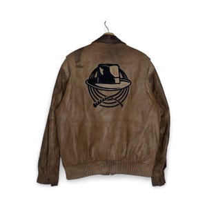 Original Rare Vintage 90s Victory Leather A-2 Type Indiana