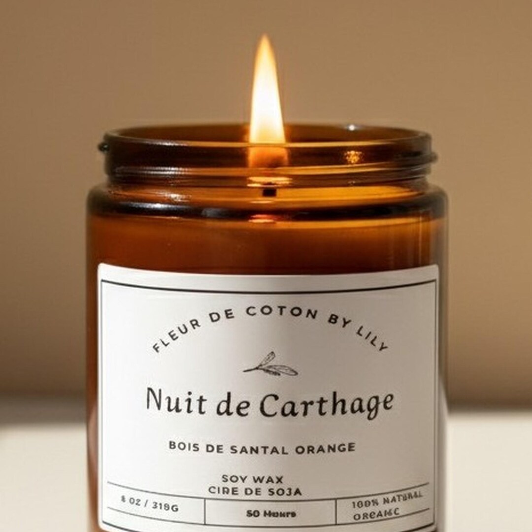 Bougie Zodiaque Capricorne Avec Cristal Œil De Tigre – Parfum Bois De Santal & Jasmin – Cadeau Spirituel Horoscope Anniversaire