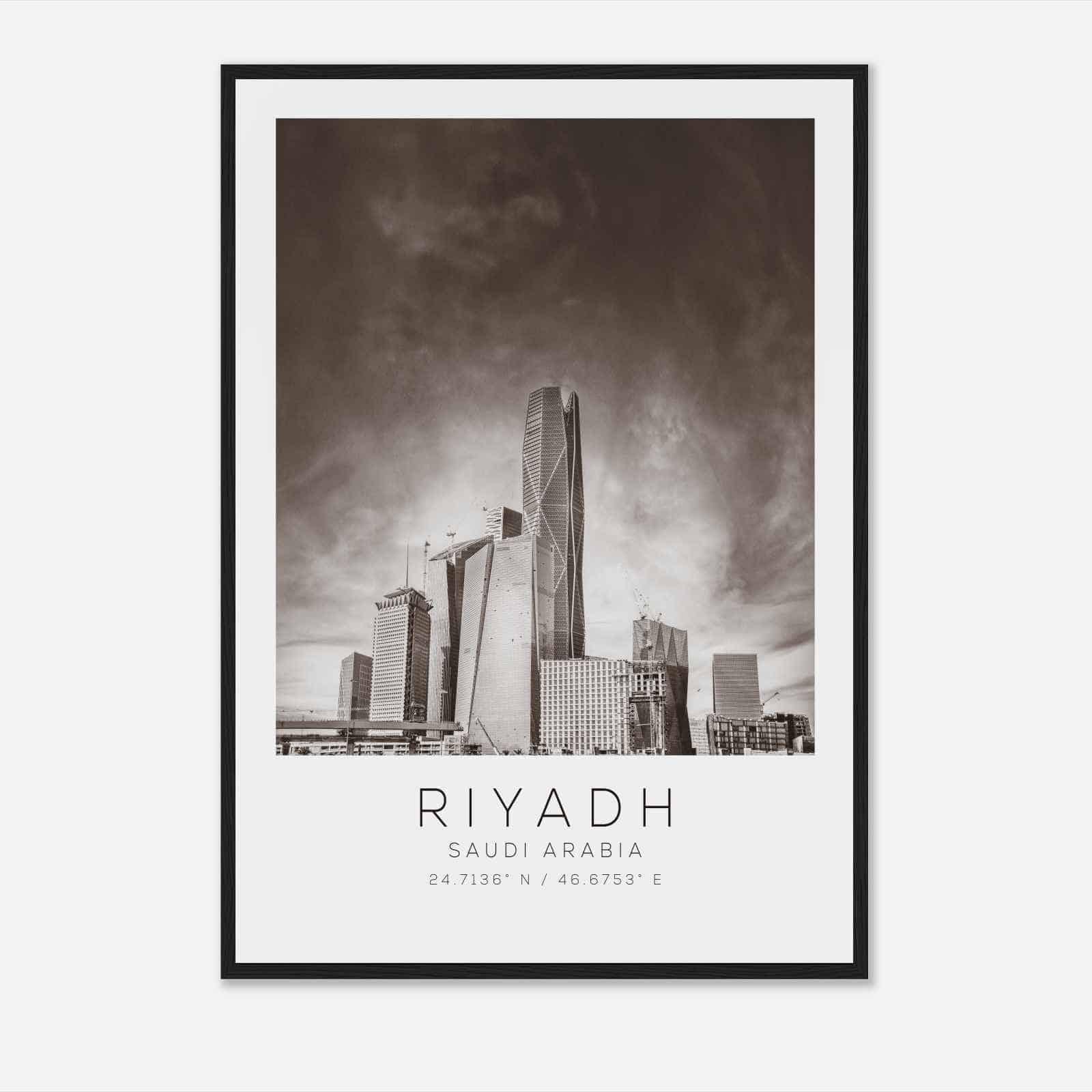 Riyadh Saudi Arabia Travel Photo Poster BW, Riyadh Travel Print ...