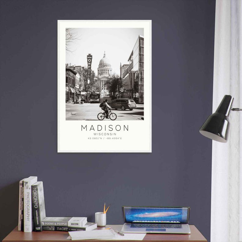 Madison Wisconsin Photo Travel Poster