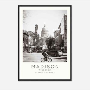Madison Wisconsin Photo Travel Poster