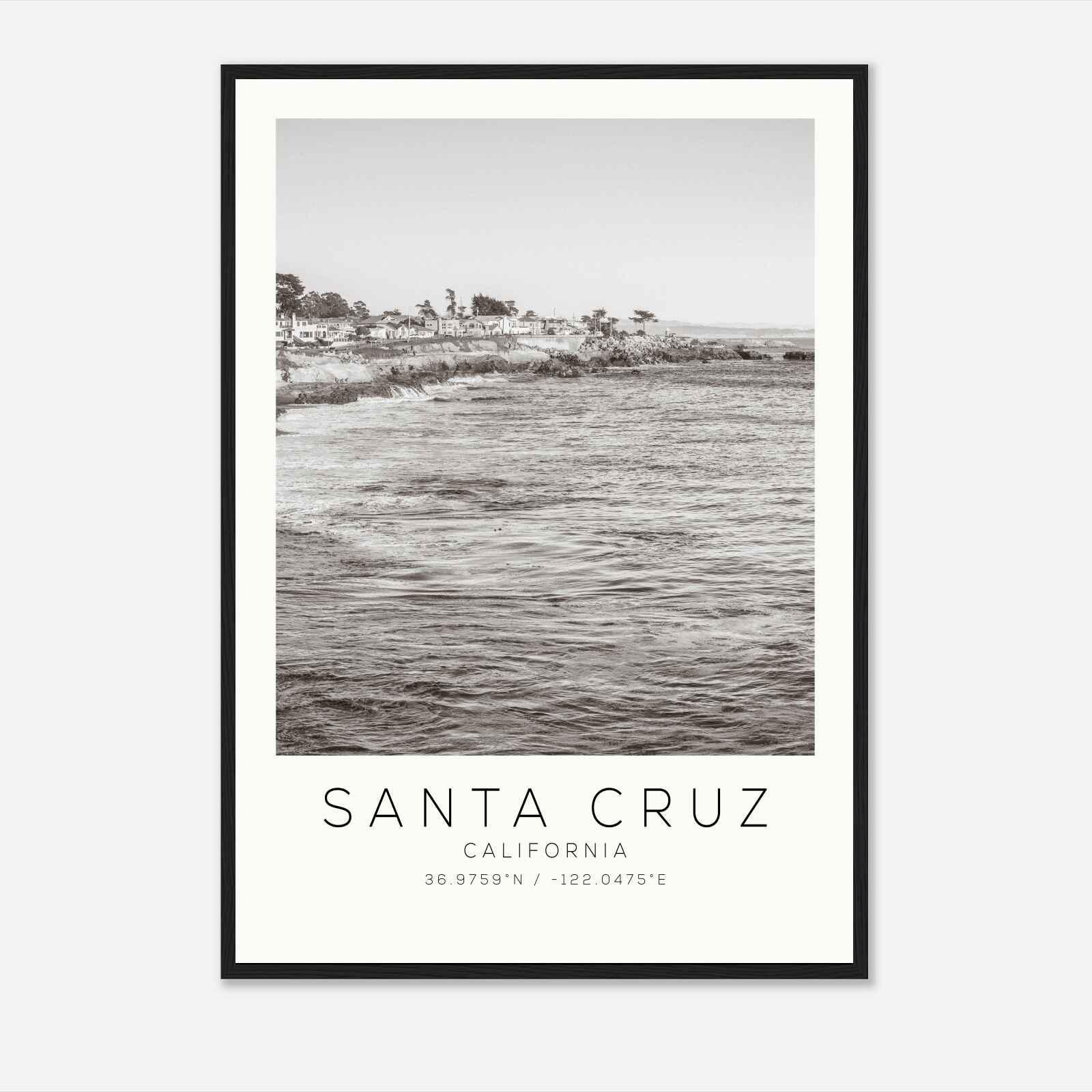 サンタクルーズ カリフォルニア フォト トラベル ポスター、サンタ