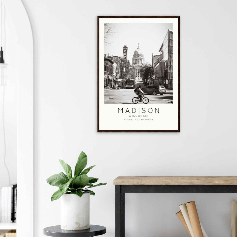 Madison Wisconsin Photo Travel Poster