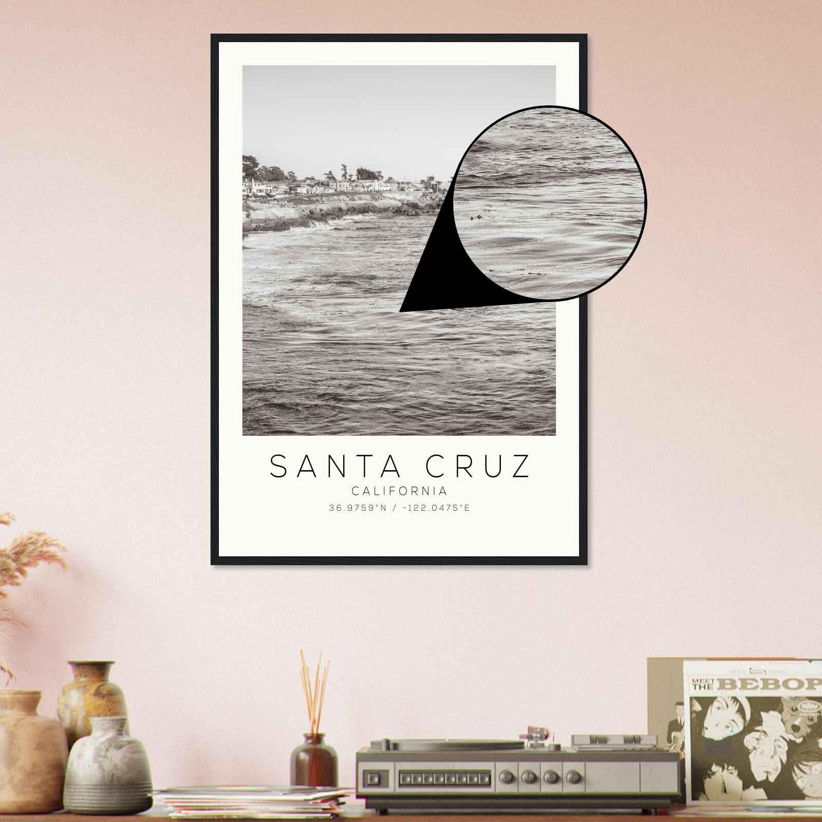 サンタクルーズ カリフォルニア フォト トラベル ポスター、サンタ