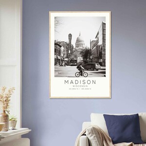 Madison Wisconsin Photo Travel Poster