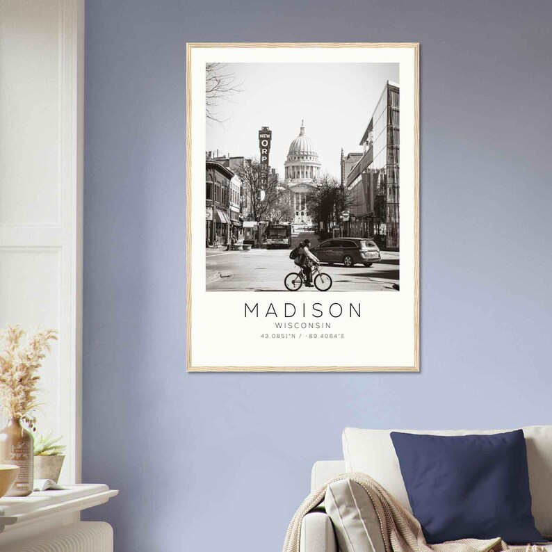 Madison Wisconsin Photo Travel Poster