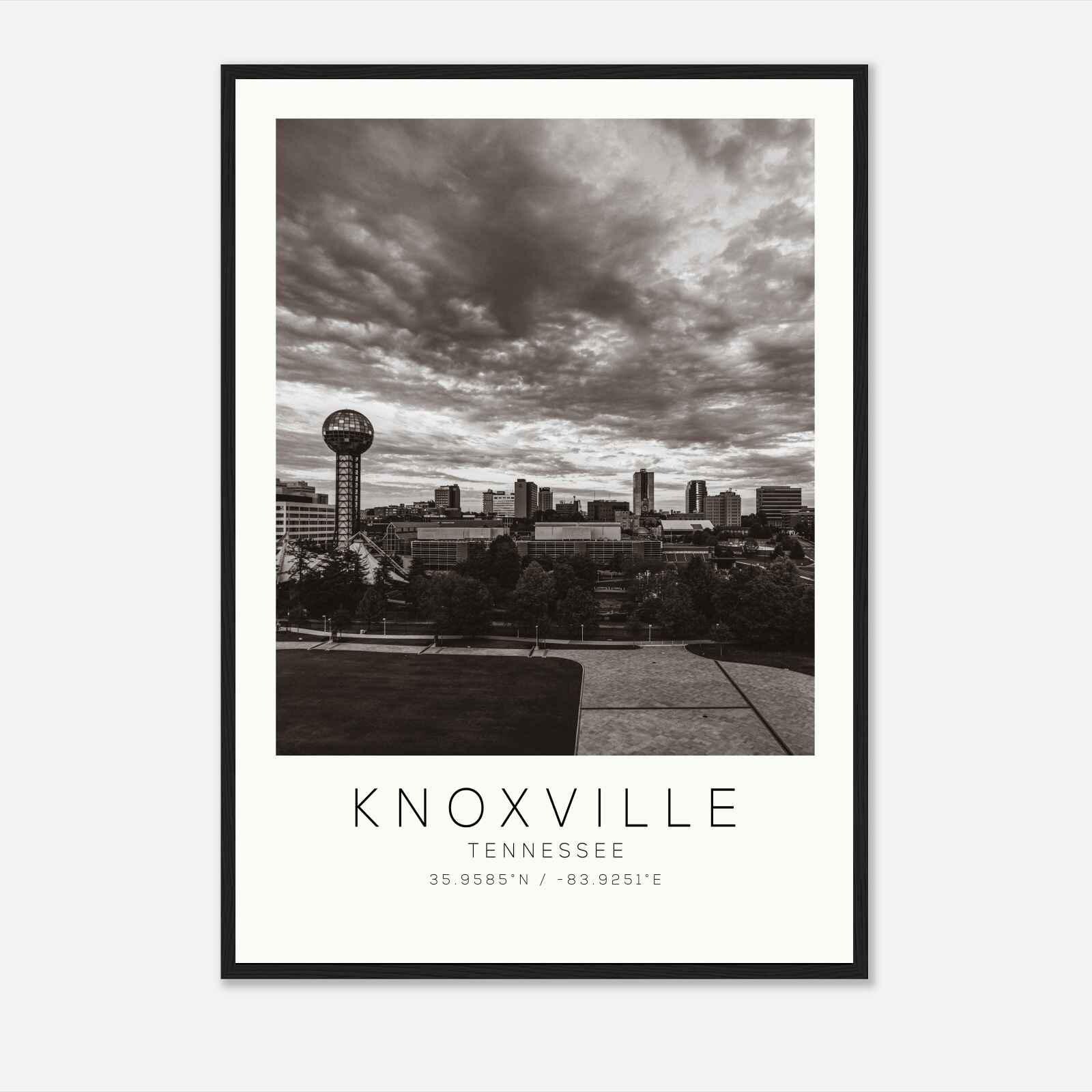 Knoxville Tennessee DS1 Photo Travel Poster, Knoxville Tennessee Travel Print, Minimalist Travel Print