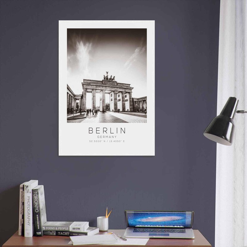BERLIN Germany Travel Photo Poster BW, BERLIN Travel Print, Minimalist