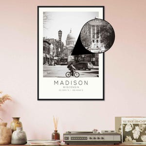 Madison Wisconsin Photo Travel Poster