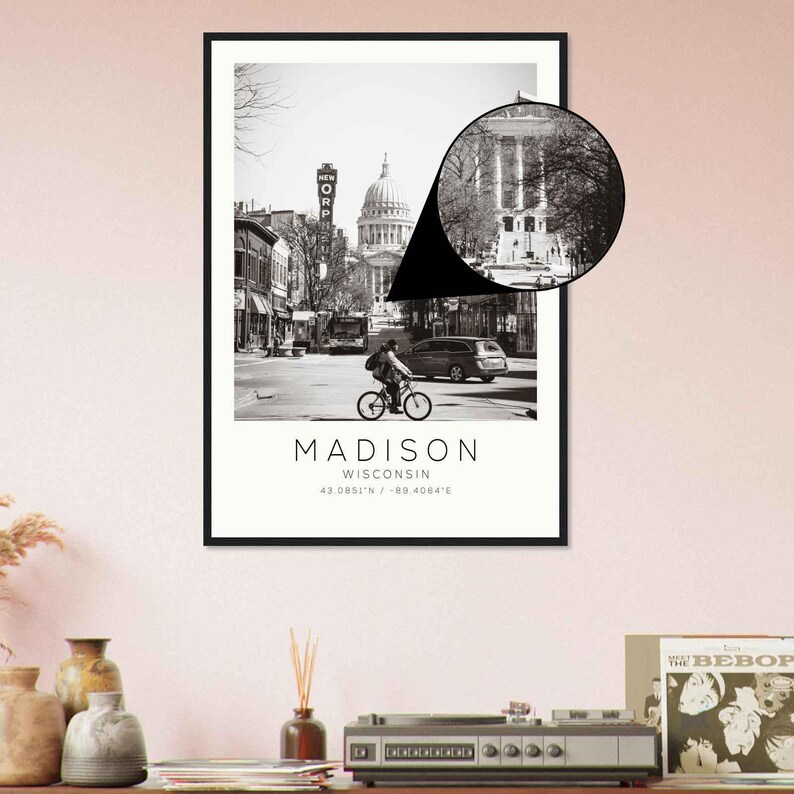 Madison Wisconsin Photo Travel Poster