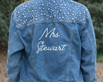Custom Denim Jacket | Personalized Wedding Jacket