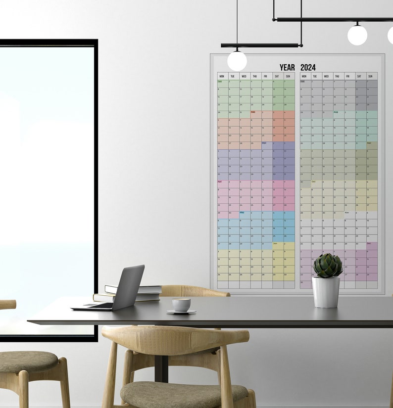 Wall Planner 2024 Calendar Plan All Your Goals This Year the Whole Year