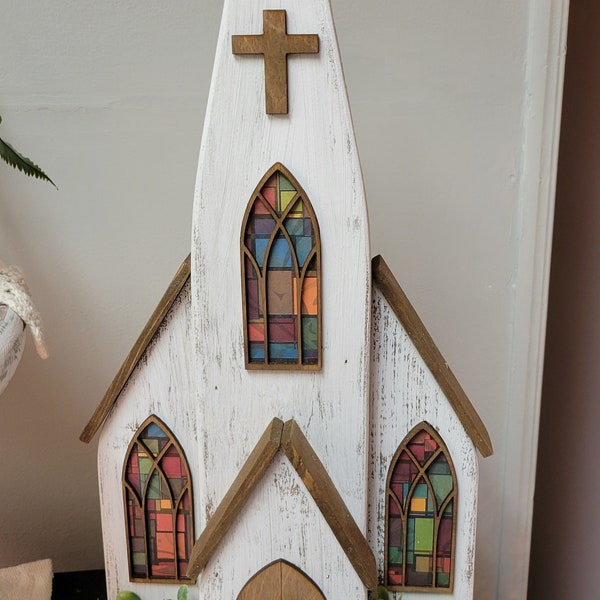 Wood handcrafted churches