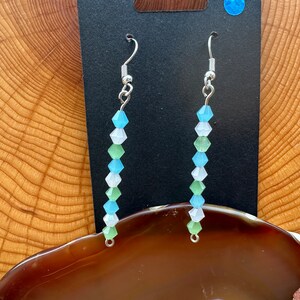 Cool Pastel crystal earrings