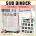 Classroom Sub Binder Editable Teacher Templates Substitute Plan ...