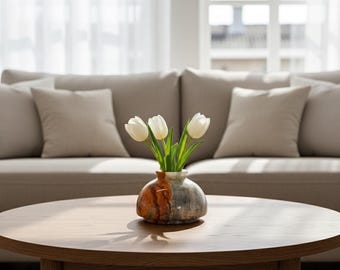 Onyx Marble Vase – Natural Stone Decor, Polished Finish, One-of-a-Kind Home Accent