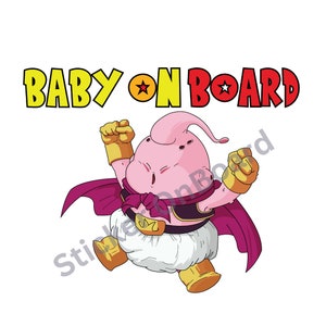 Baby Anime - Baby on Board | Naklejka na zderzak | Wodoodporna naklejka winylowa na samochód 5”