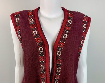 Hand Embroidery- Wool Vest