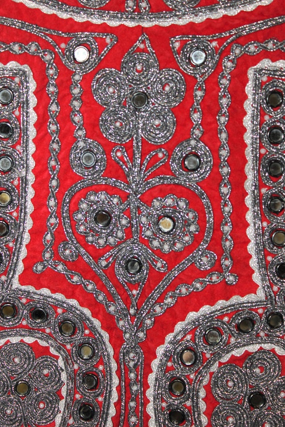 Vintage Hand Embroidery Afghan Vest - image 6