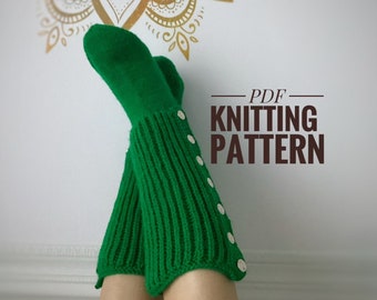 Knitting Pattern,Sock Pattern, handmade knitted socks, pdf file instant download,Beginner Socks Knitting Pattern,beginner sock knit pattern