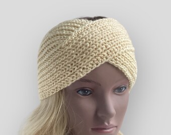 Handgestricktes weiches warmes Stirnband, Stirnband für Frauen, gestricktes Stirnband, gestricktes Stirnband, Haarband, breites Stirnband, Ohrenwärmer für Frauen, Stretch Stirnband