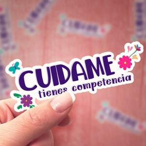 Cuidame - you got competition - Water Bottle Stickers - Latina Pride - Latinx - Spanish Stickers - Latinx Stickers - Latina - Laptop Sticker