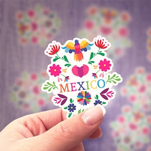 Mexico with flowers - Mexican feel sticker - latinx designs - nostalgia - home sick sticker - mexican latina sticker - latinx  women