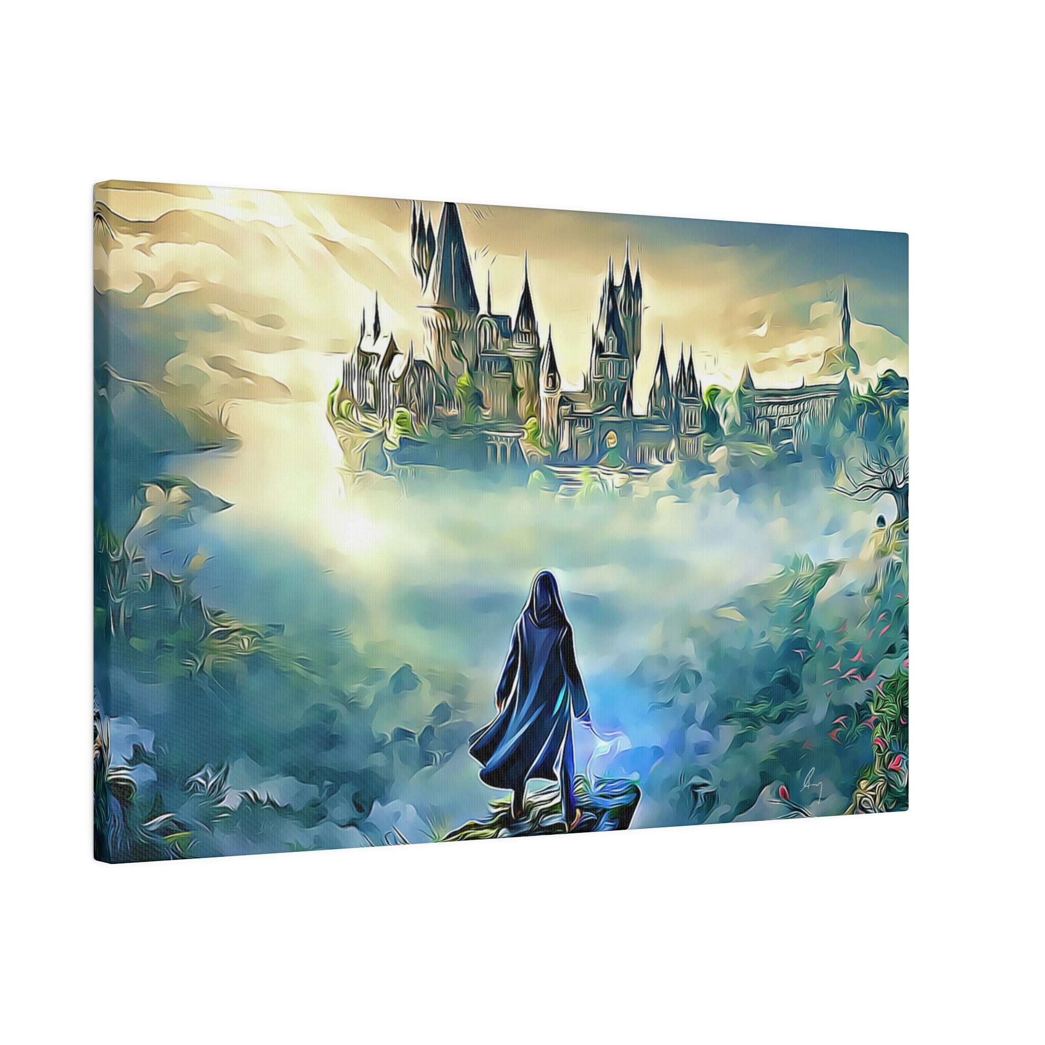 Hogwarts Legacy Canva Art Abstract Art Bedroom Wall Art - Etsy