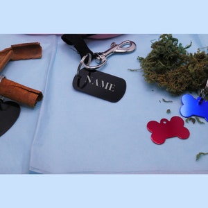 Geräuschlose Hundemarke Zum Aufschieben - Personalisierte ID-Plakette Edelstahl