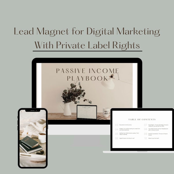 Lead Magnet for Digital Marketing, 14 pages, Private Label Rights, PLR, Resell, Canva Template, Digital Product, Lead Generation