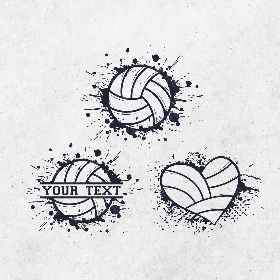 Paint Splatter Volleyball SVG Paint Splatter Sublimation Volleyball Svg Png Paint Splatter Svg