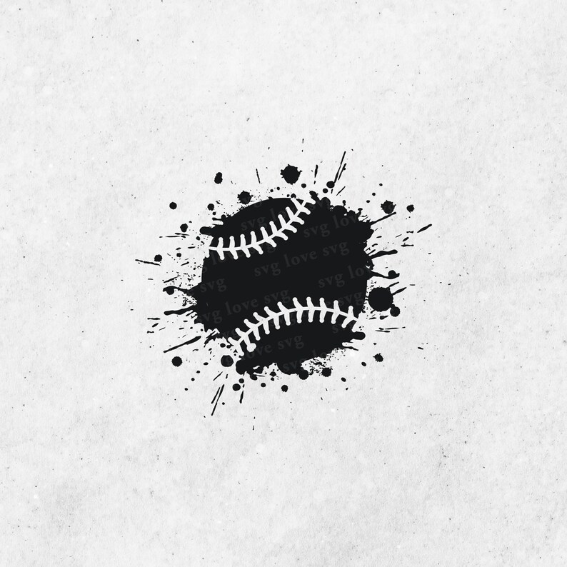 Grunge Baseball Svg Distressed Baseball Png Vintage Baseball Etsy