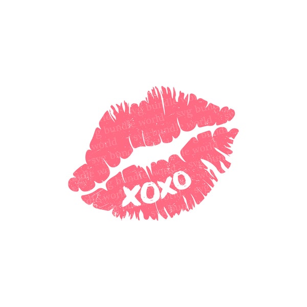 XOXO Lips svg design, xoxo lips kiss svg, valentines day png, Lips flower xoxo png, happy valentines day svg dxf eps pdf png