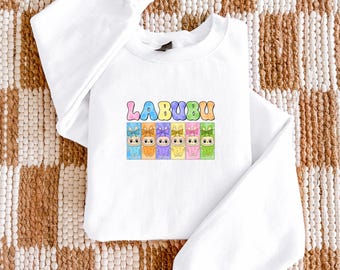 Cute Monster Rainbow Graphic T-Shirt or Sweatshirt | Kawaii Pastel