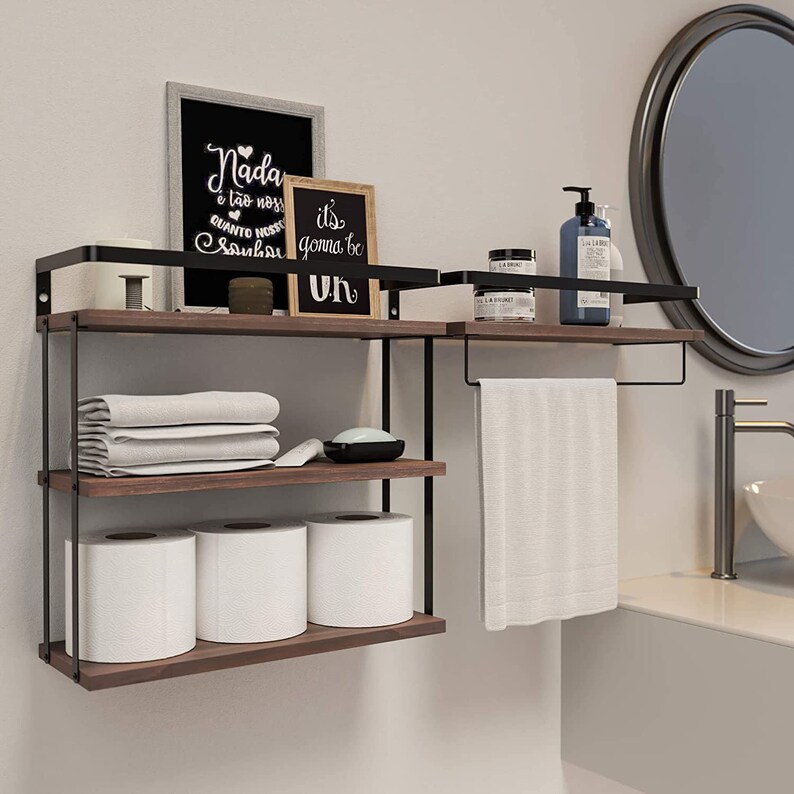 31tier Wall Mounted Floating Shelves Bathroom Shelves With Etsy