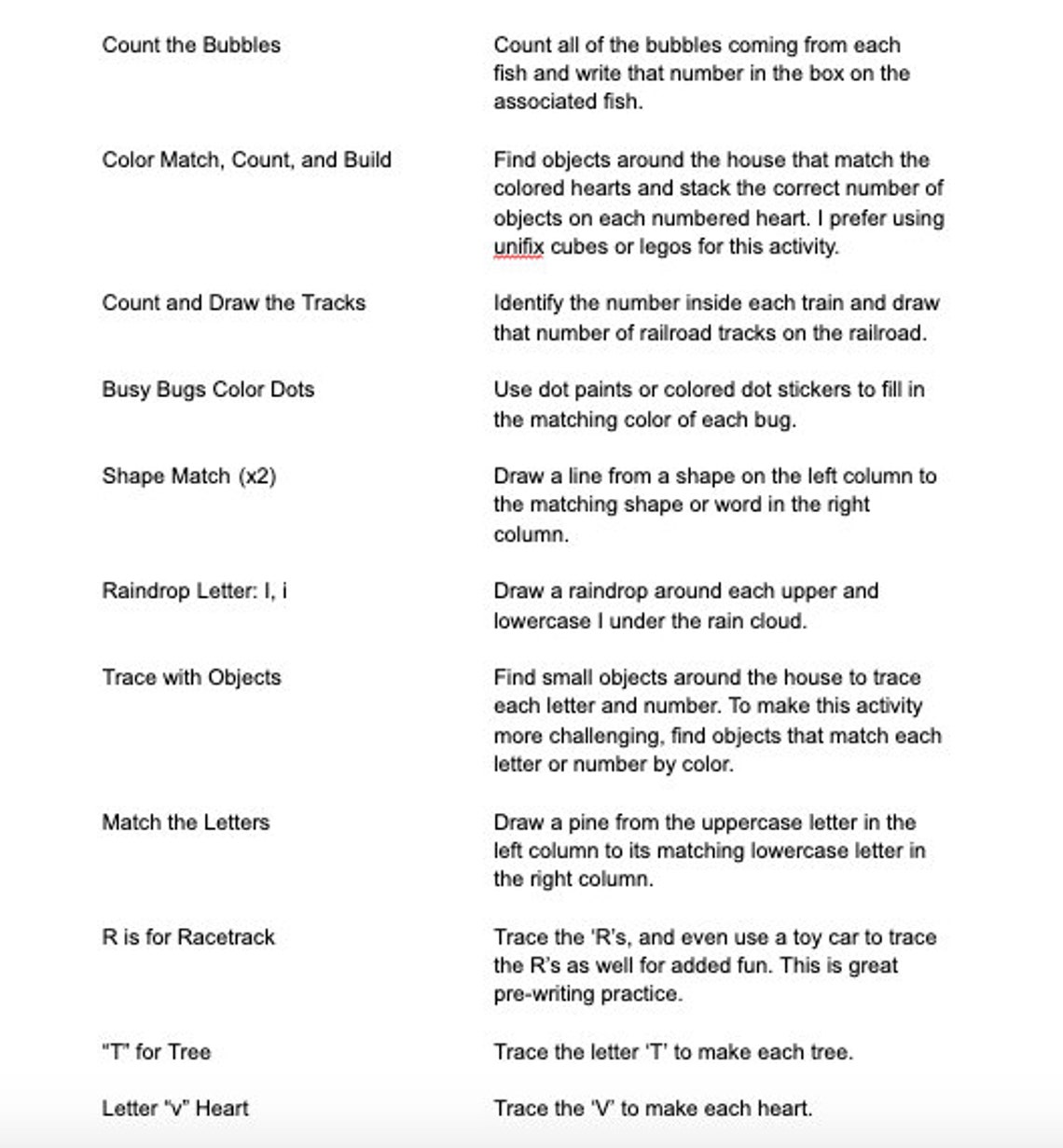 Preschool Activity Sheets, Preschool Activity Book, Preschool Activity ...