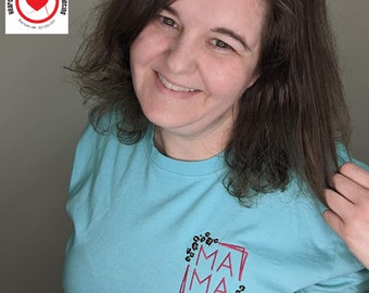 Mama Pocket Embroidered T-shirt, Mothers Day Gift, Handmade Shirt, Mama Tee, Embroidered Gift, For Her, Leopard Print