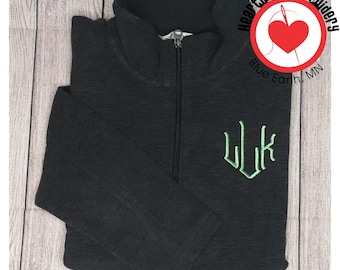 Ladies Fleece Jacket with Custom Monogram, Embroidered Jacket,  Embroidery, Personalized Gift, Zip Up Fleece Jacket, ,Preppy Winter Jacket