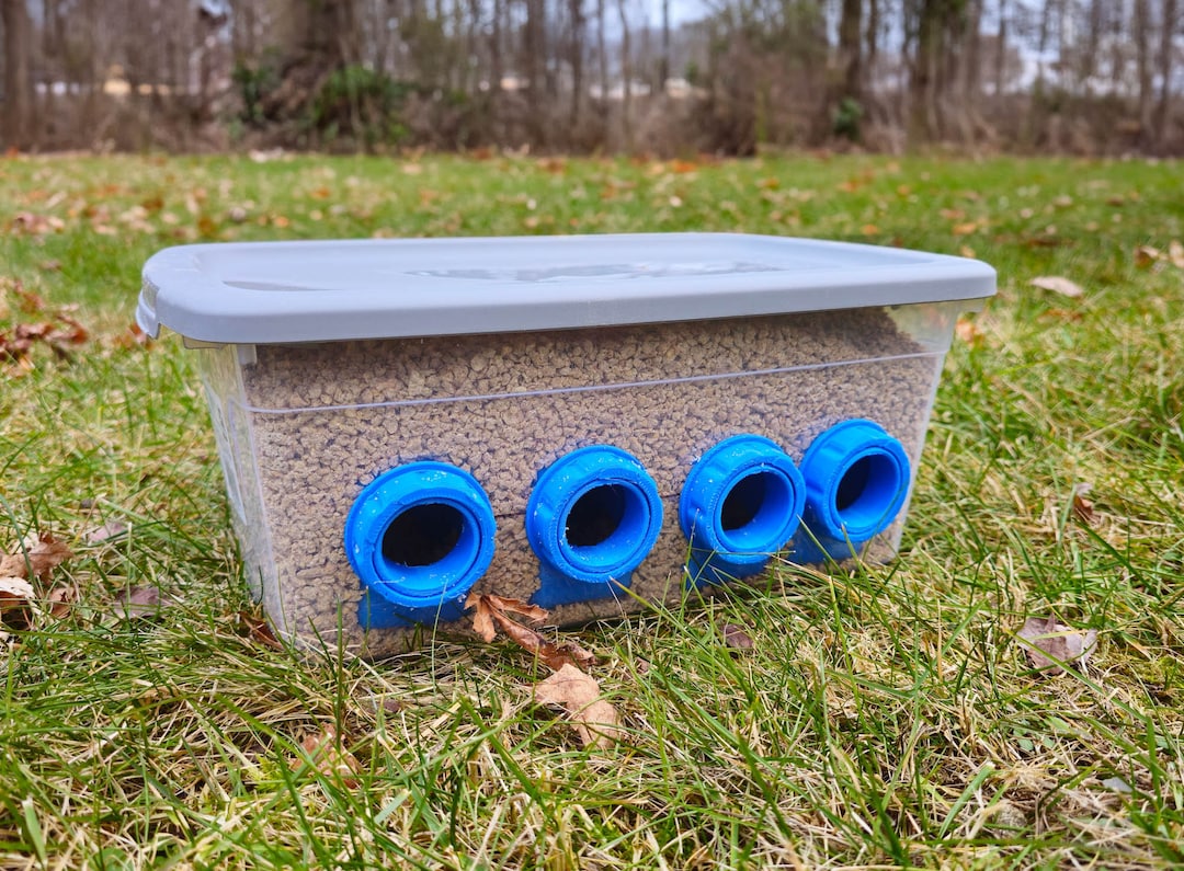 Quail Nowaste Feeder Port, Noglue Needed, DIY Feeder, Free Shipping