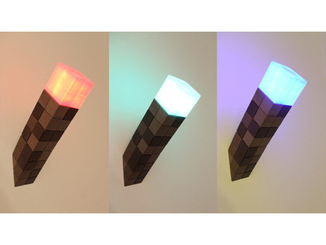 Minecraft Torch Light STL Downloadable/printable File Etsy