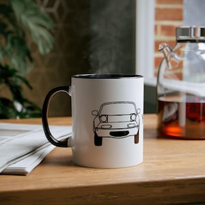 Personalised Mazda Miata MX5 Eunos Roadster Mug - Classic Car Themed- Retro Car Lover Mug Gift - Free UK Postage! Christmas Present