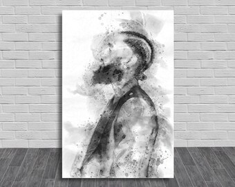 Nipsey Hussle Poster, Canvas Wrap, Kids Room, Man Cave, Woman Cave, Game Room