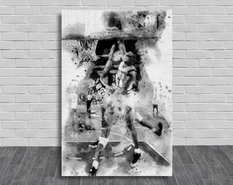 Scottie Pippen Poster, Canvas Wrap, Kids Room, Man Cave, Woman Cave, Game Room