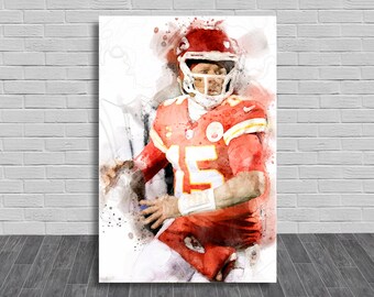 Patrick Mahomes Canvas or Poster - Mahomes Wall Art
