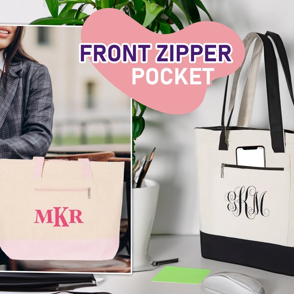 The Ziddi Prints-Thorny Rose-Tote Bag Zipper main image 1